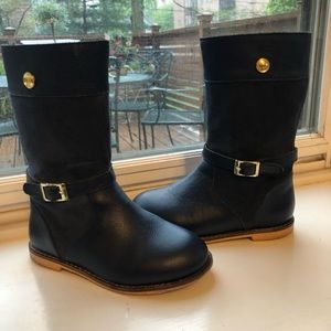 Janie and Jack size 8 navy riding boots